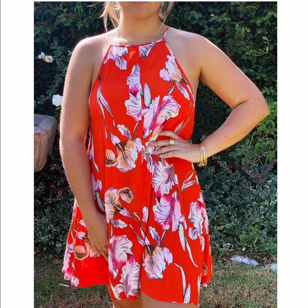Minkpink high neck floral sundress